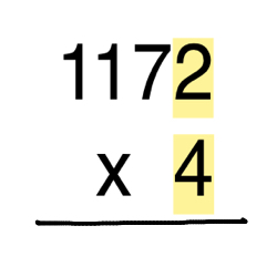 Each sheet having multiplication facts for. 4 Digit By 1 Digit Multiplication Study Com