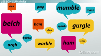 The word 'splat' sounds like the . Onomatopoeia In Literature Definition Examples Video Lesson Transcript Study Com