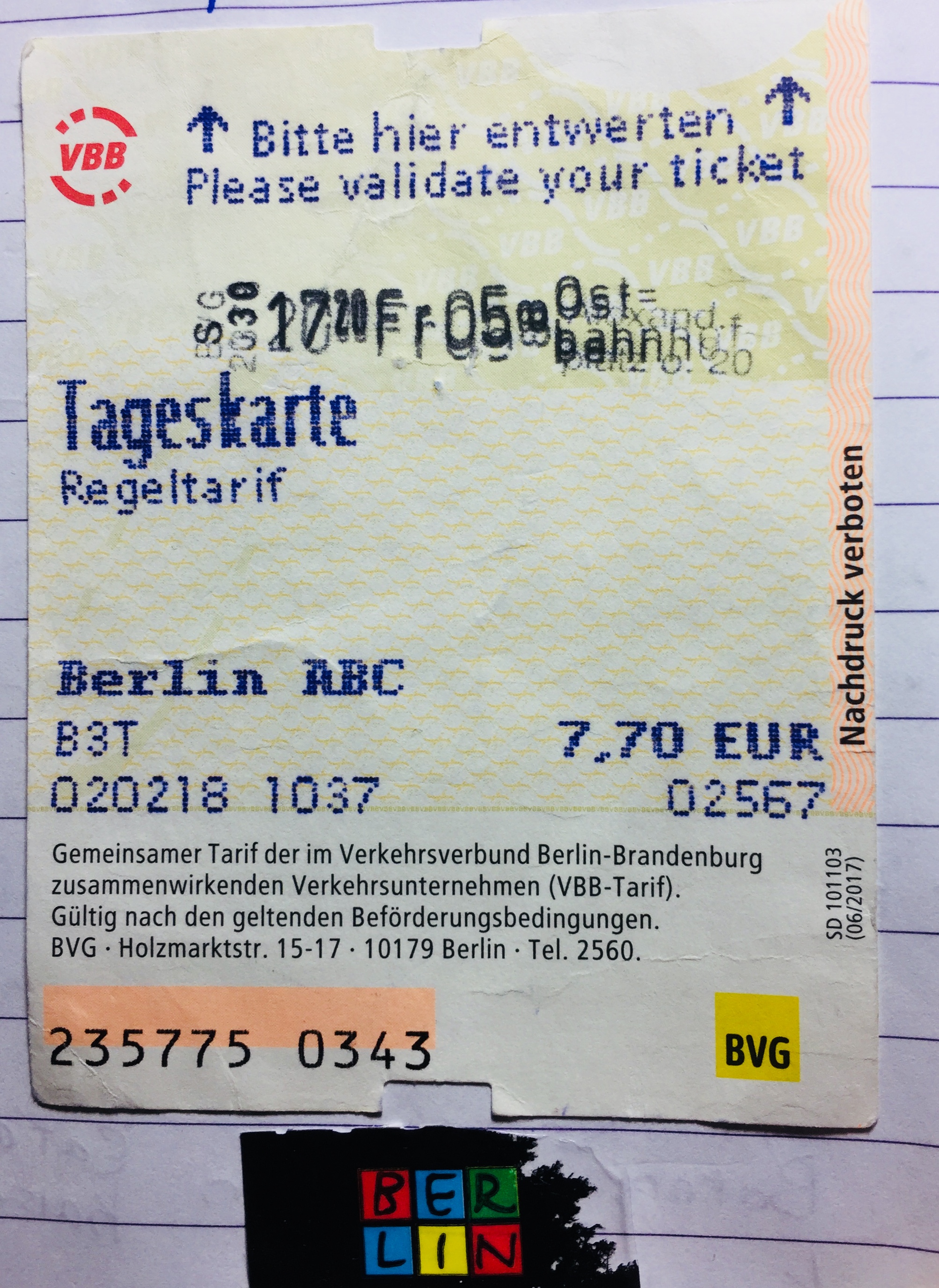Public Transport Day Pass