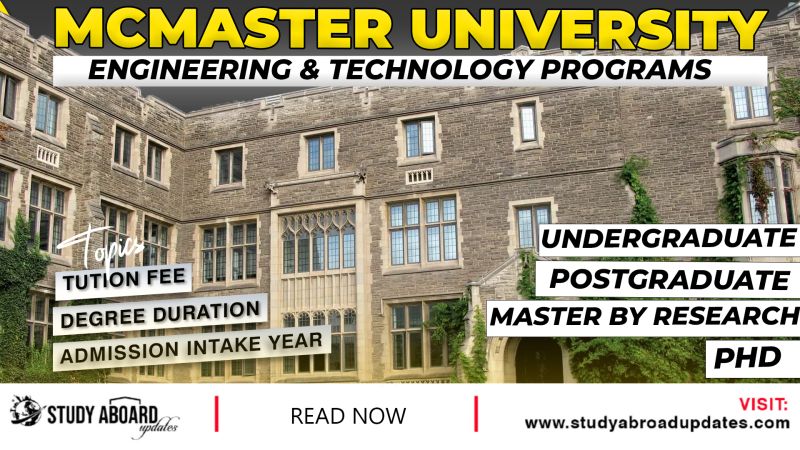 Mcmaster University Engineering Technology Programs - Best Vintage Wallpapers in 4K