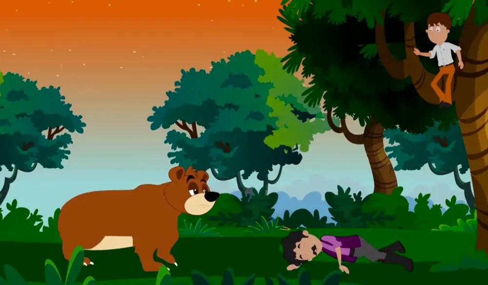 The Bear and The Two Friends Story