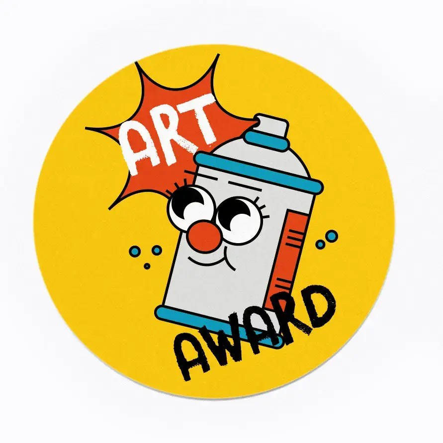 Art Award 2 Stickers