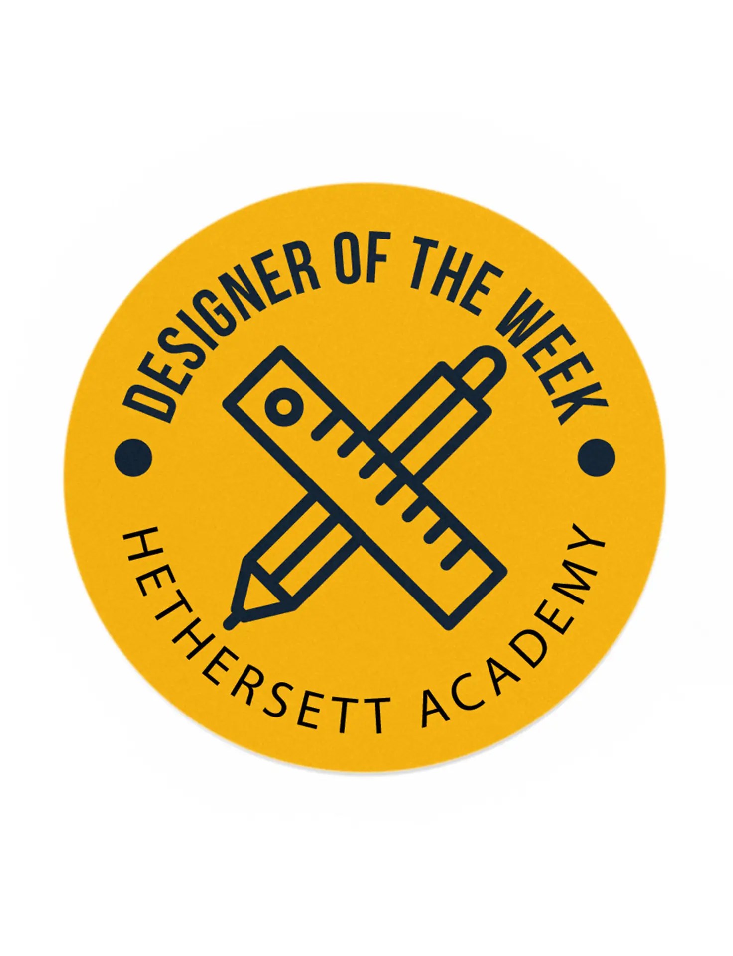 Designer of the week stickers