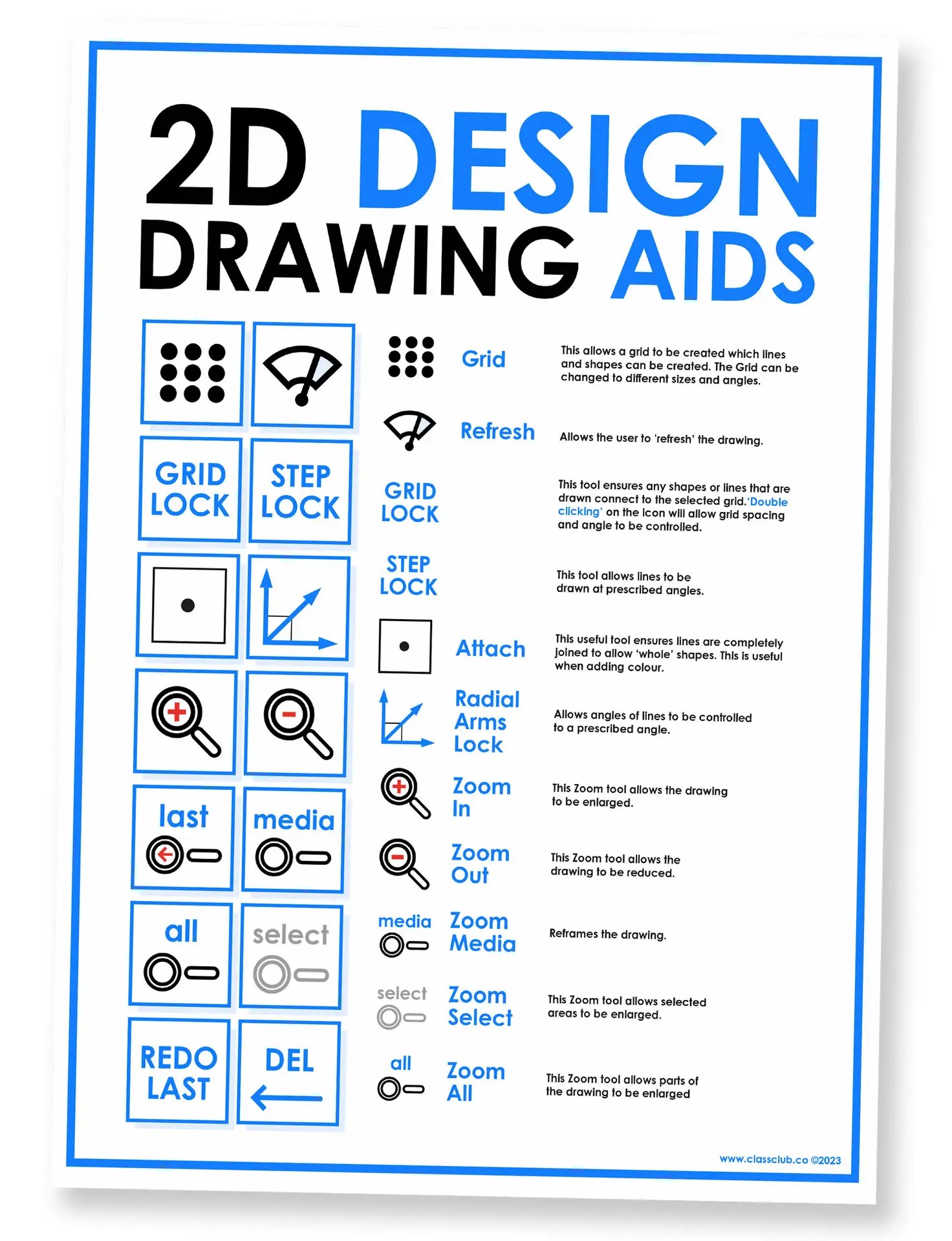 2D Design Display - Drawing Aids Toolbox