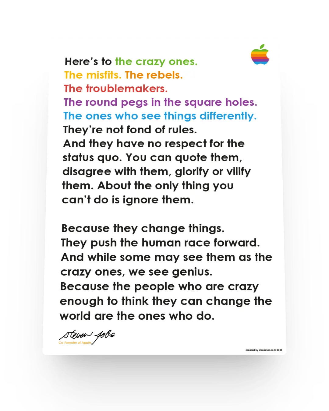 The crazy ones