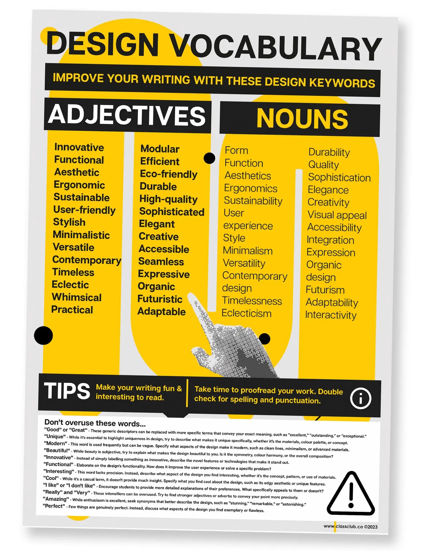 Design Vocabulary Poster