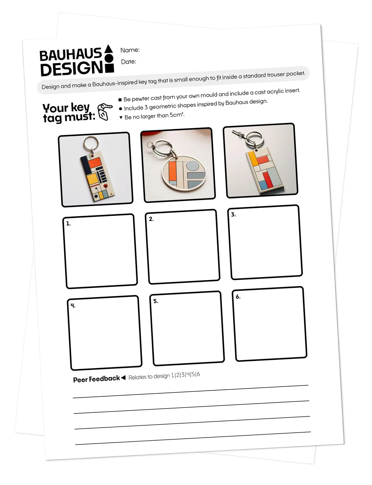 Initial Design Ideas Worksheet