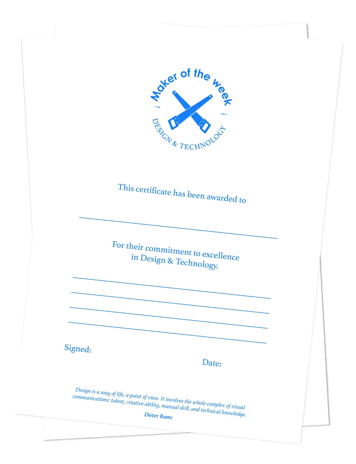 D&T Certificates ✏️
