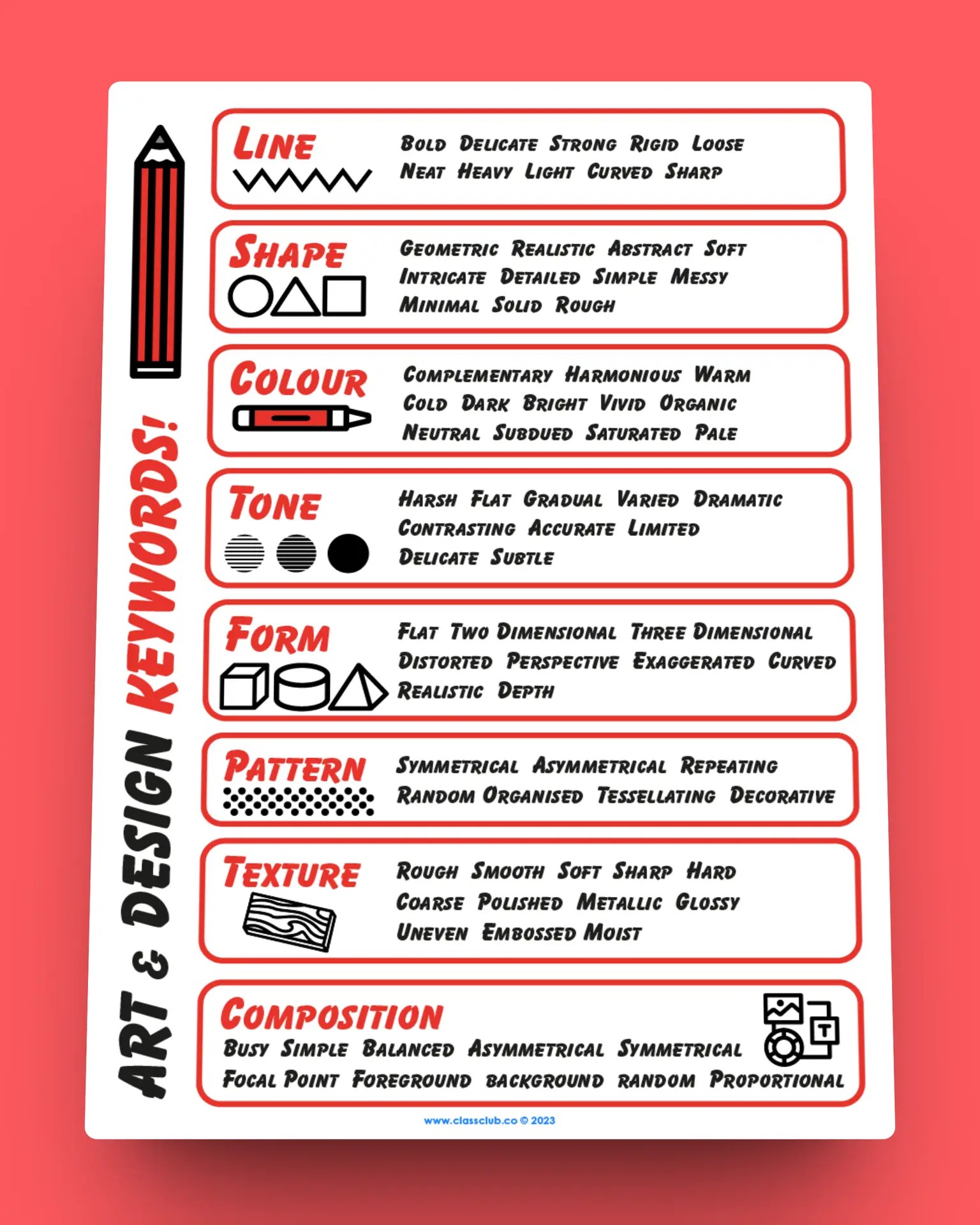 Art & Design Keywords