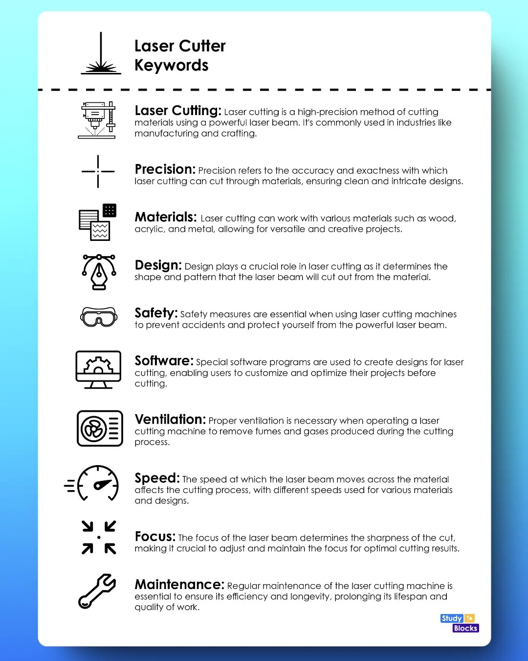 Laser Cutter Keywords