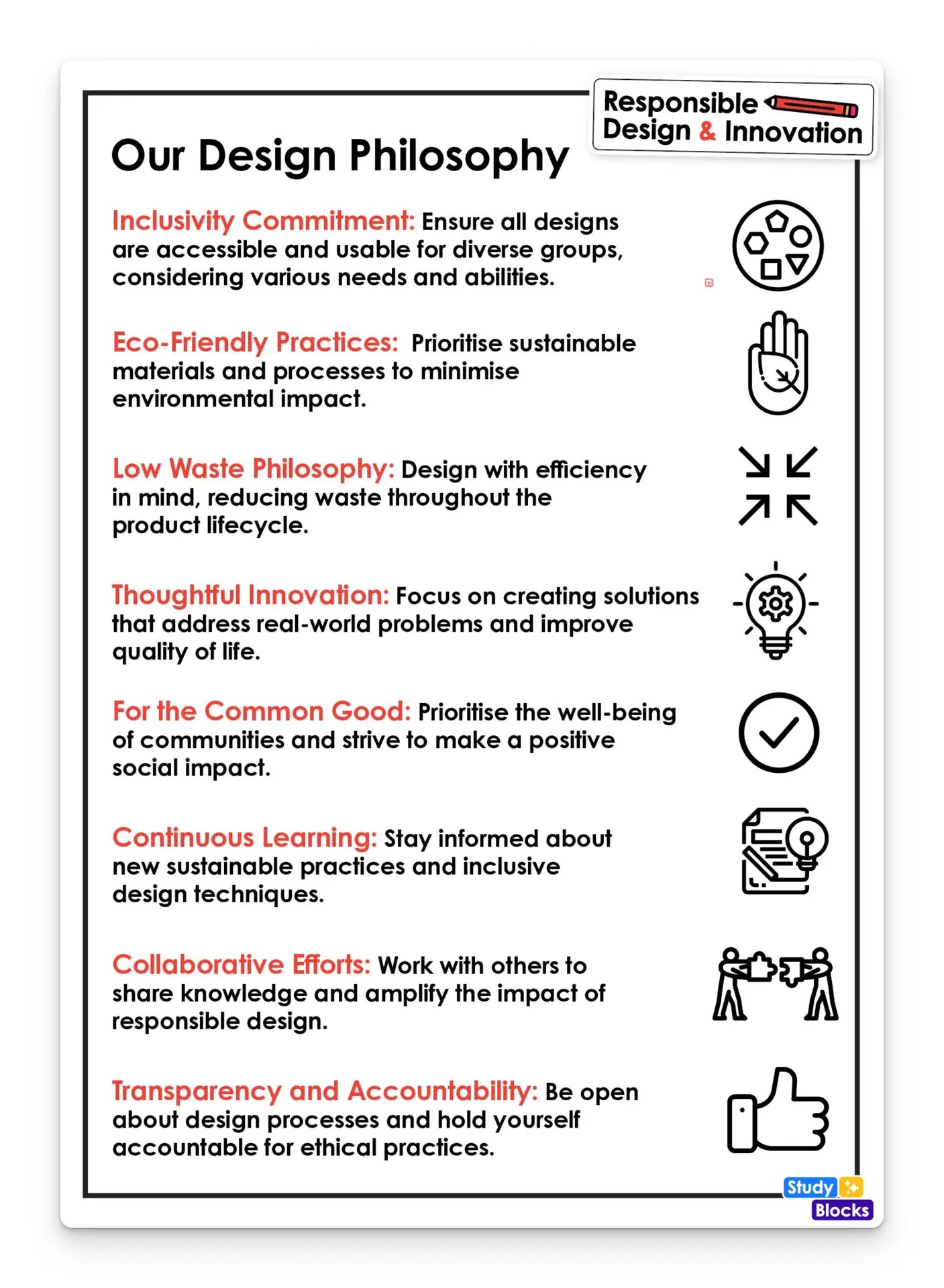 Our design philosophy