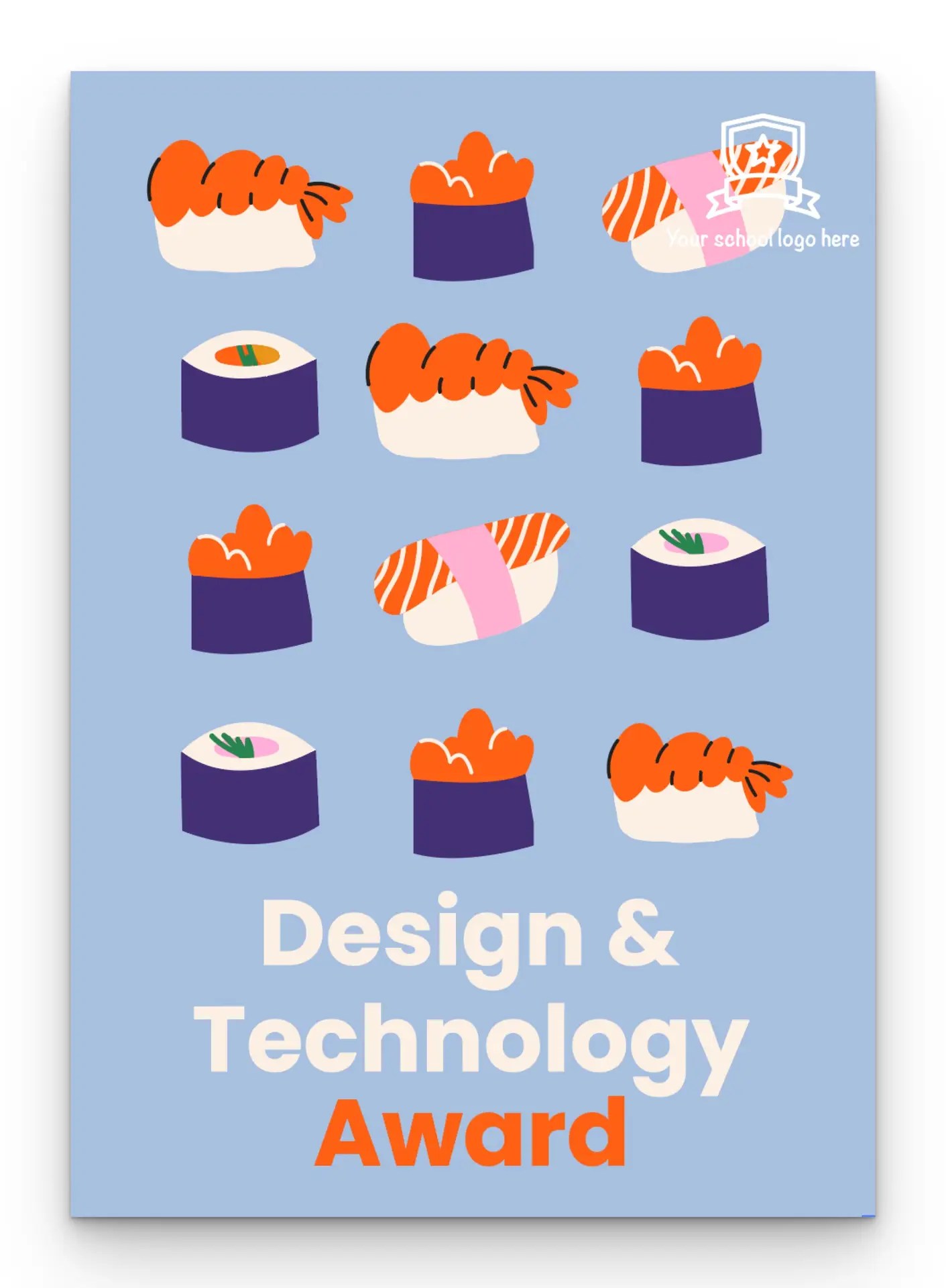 Sushi DT Award postcard