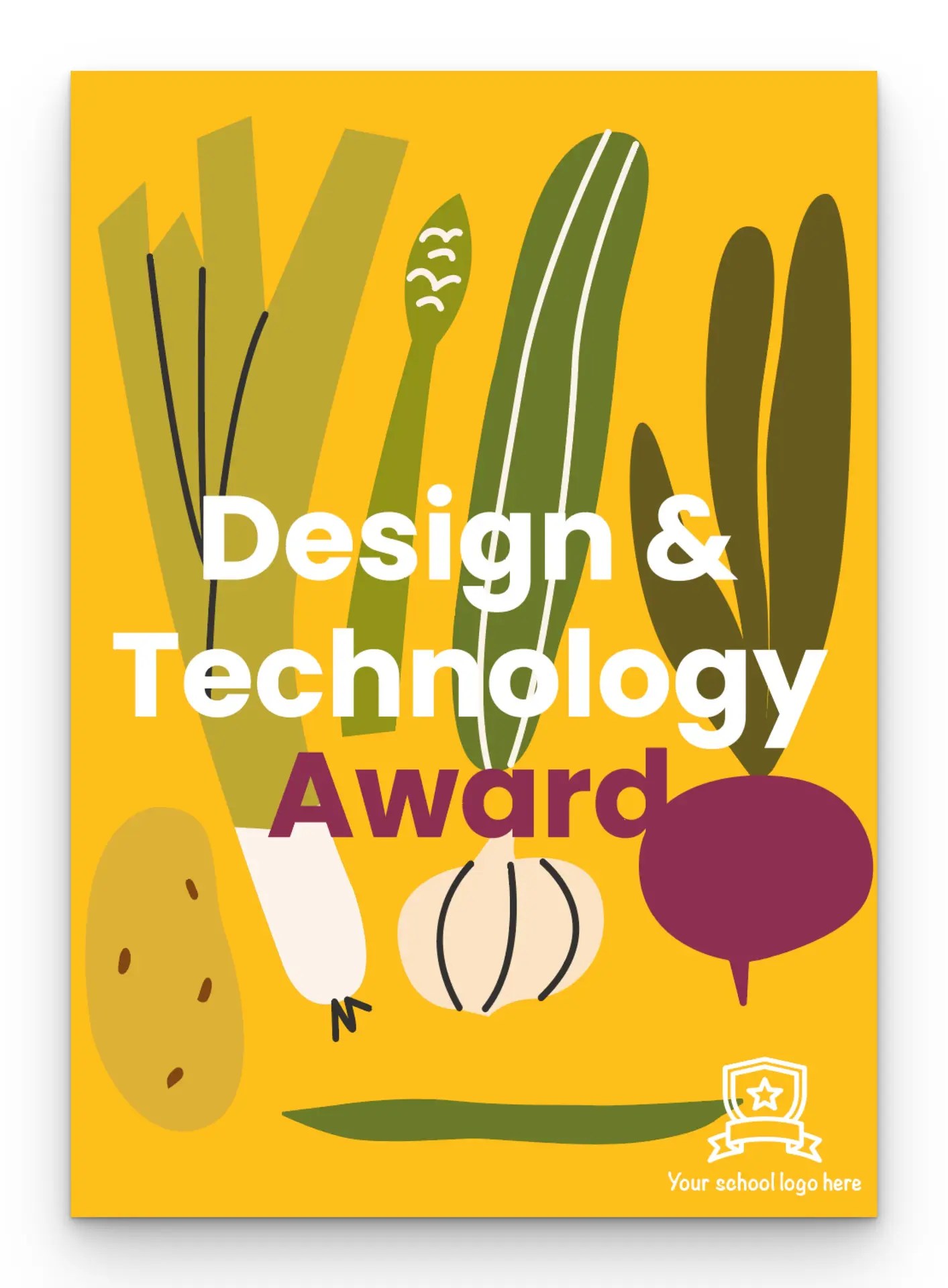 Vegetables DT Award postcard