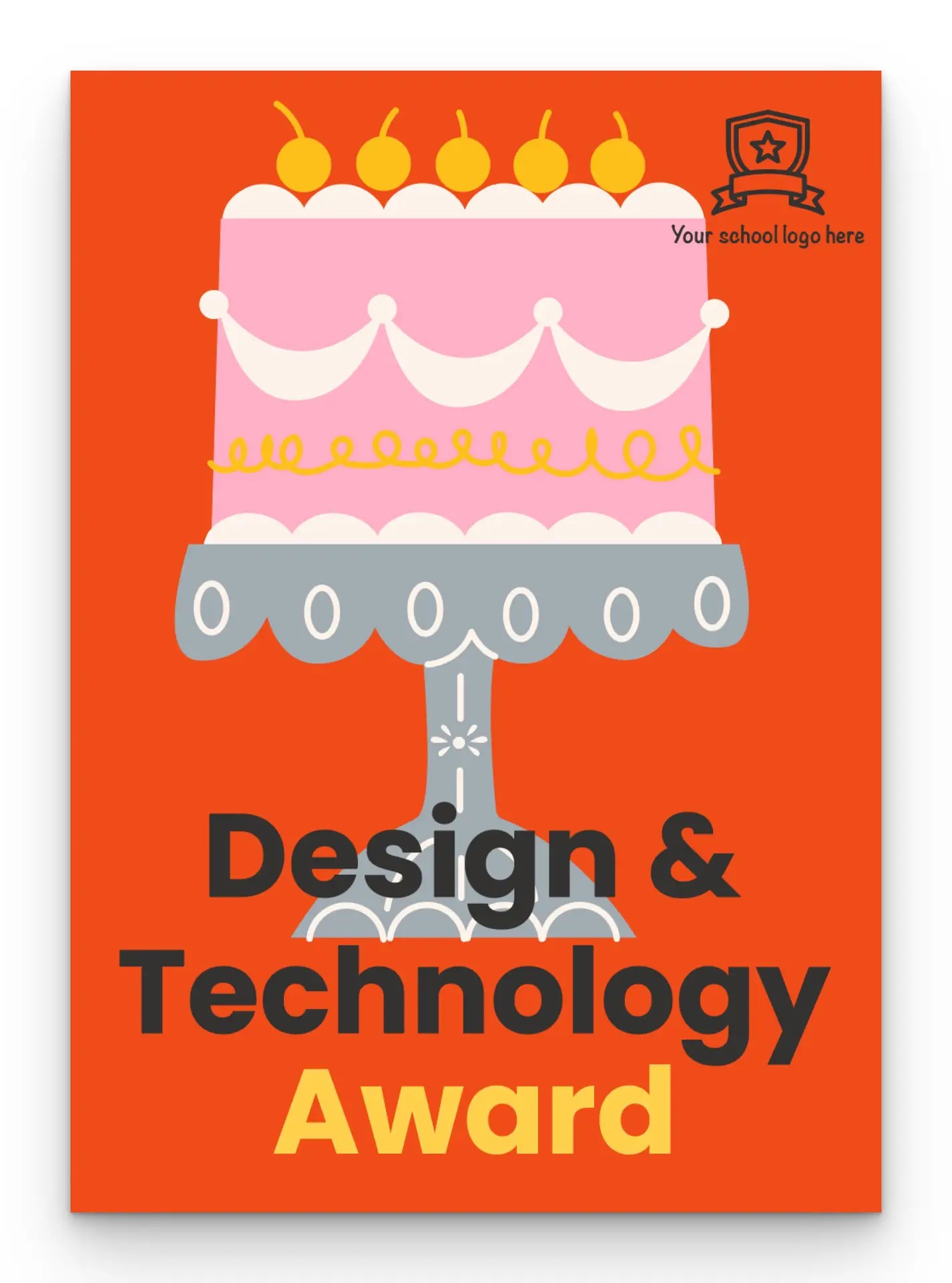 Cake DT Award postcard