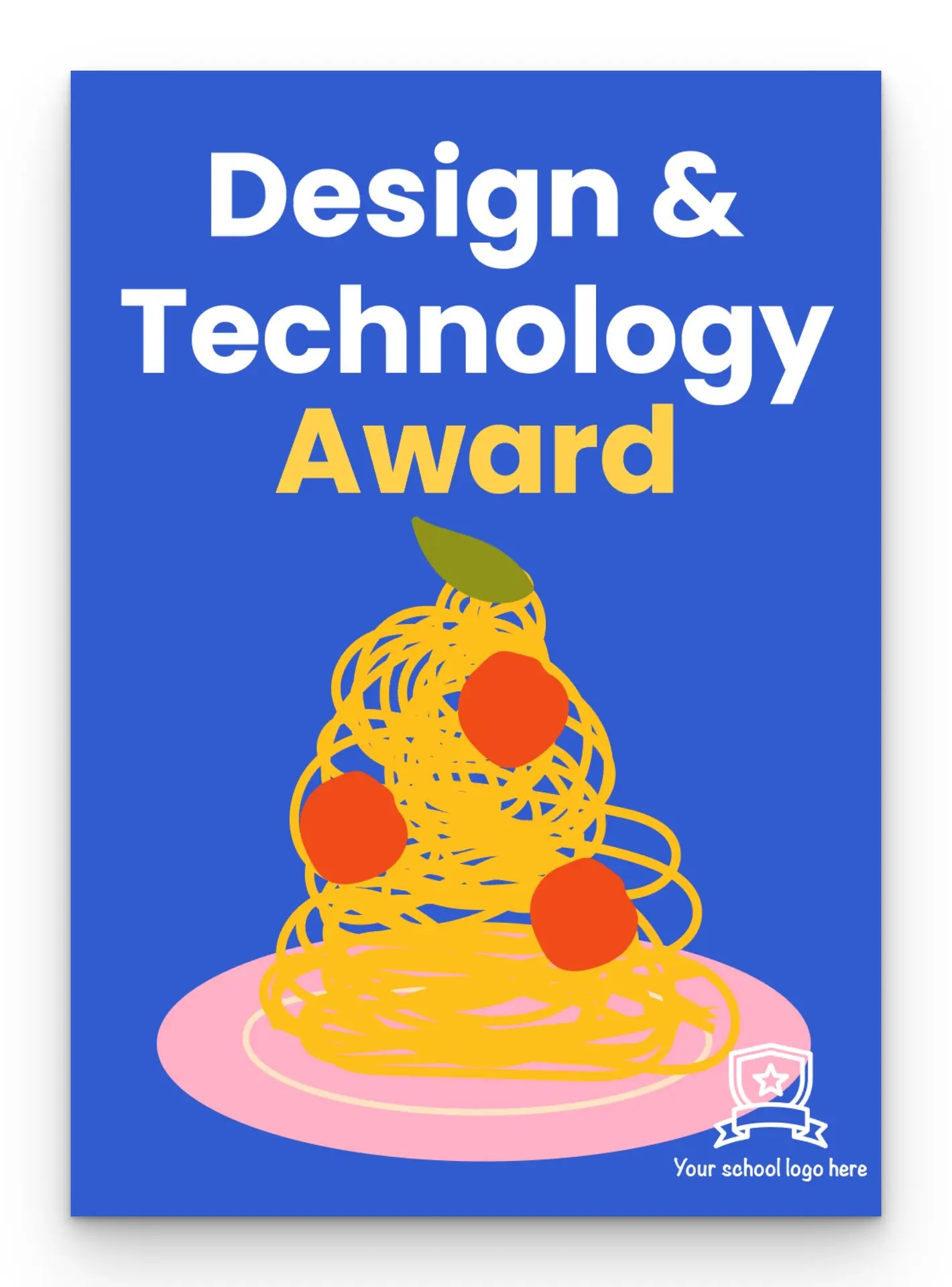 Pasta 3 DT Award postcard