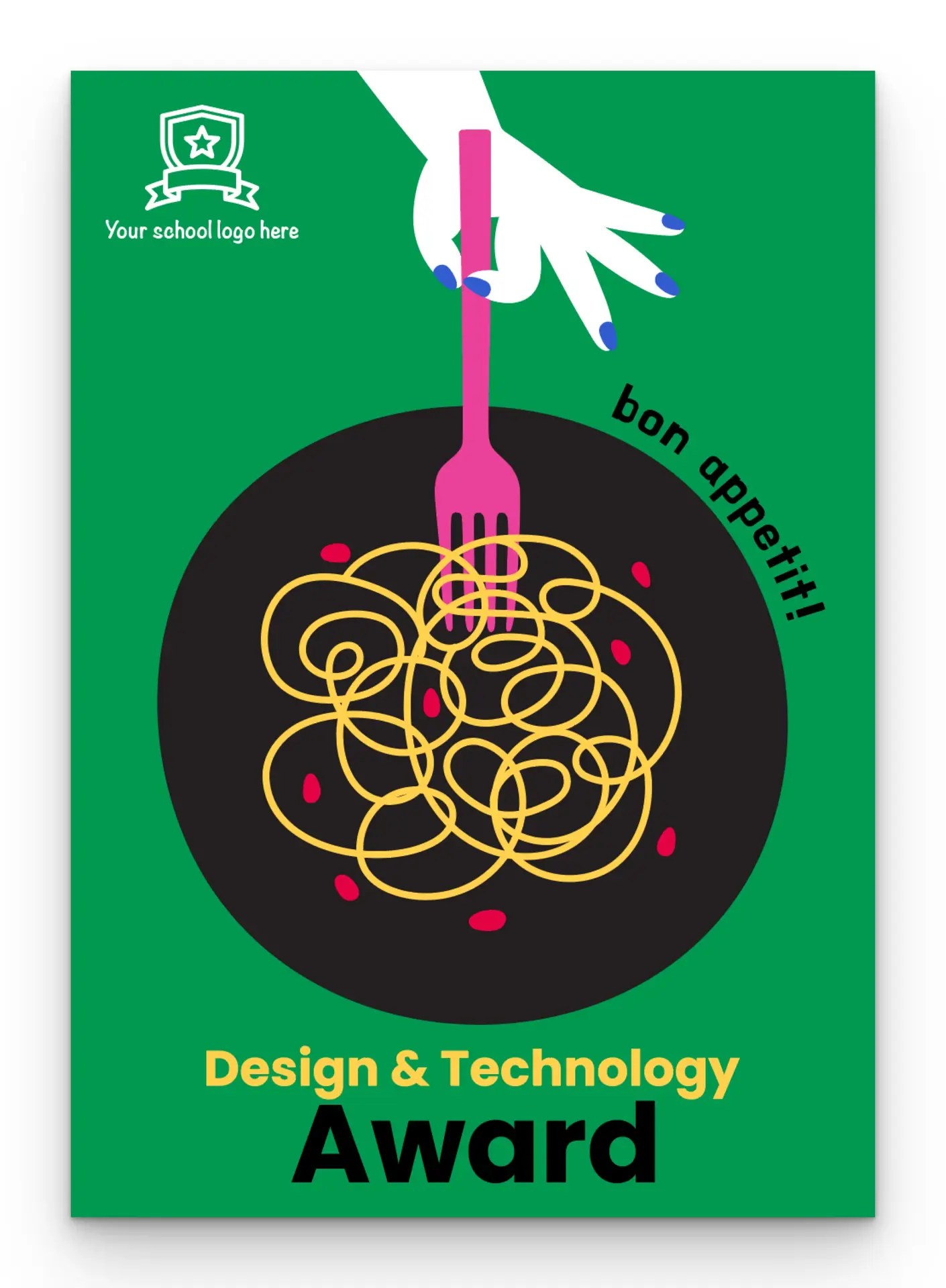Pasta 5 DT Award postcard