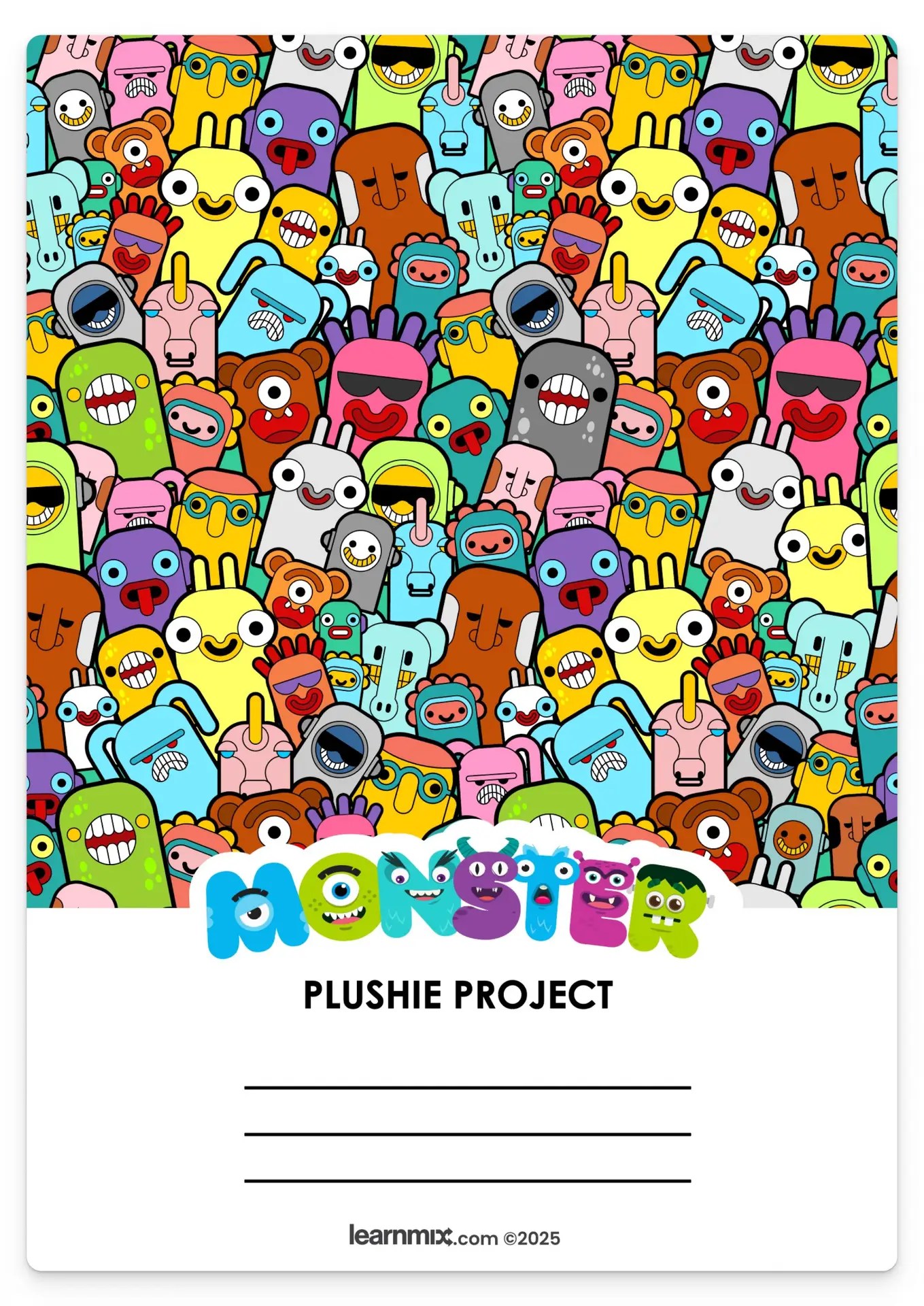 Monster Plushie Project Workbook