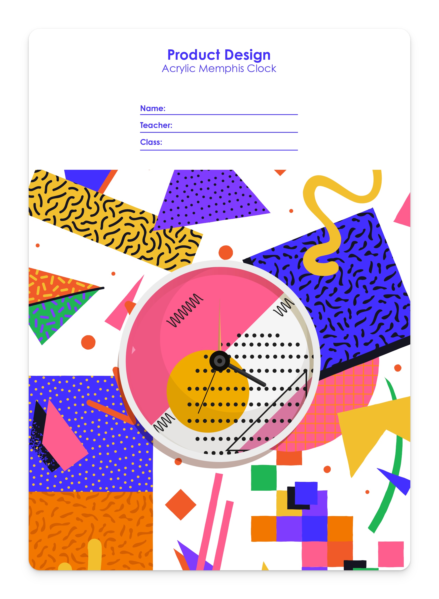 Memphis clock design workbook