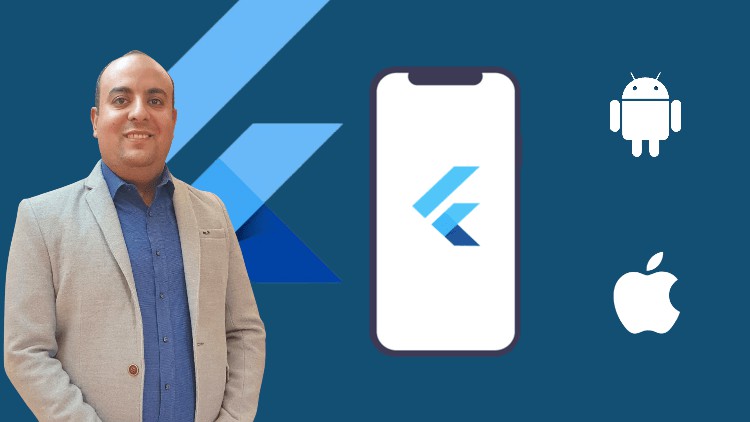 The Ultimate Hands On Flutter Mvvm Build Real Projects By Mohammad Azam Monk Course - Professional Sunset Illustration - Full HD