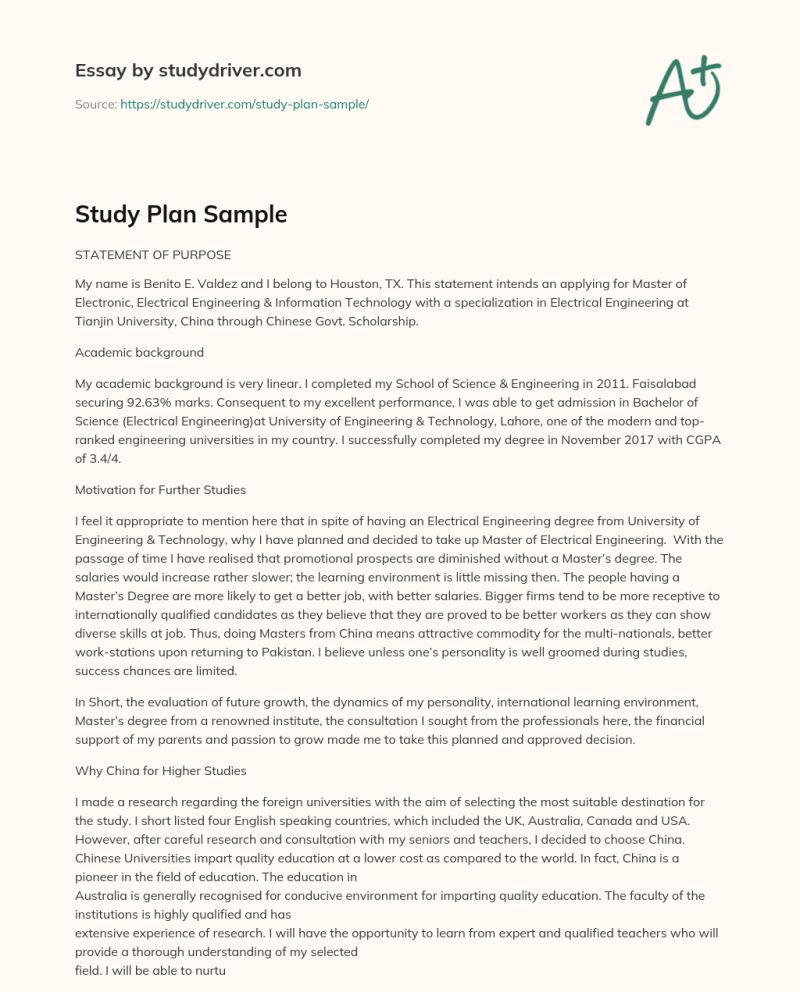 Study Plan Sample Pdf - Premium Nature Wallpaper - Full HD