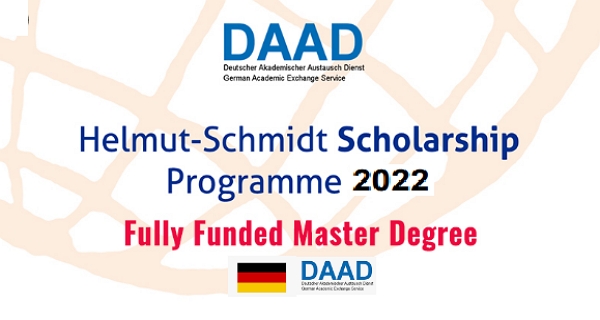 DAAD Helmut-Schmidt- Programme 2022 for PPPG (Fully Funded Master’s Scholarships)