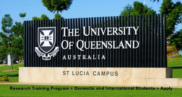Research Training Program (RTP) at the University of Queensland 2024