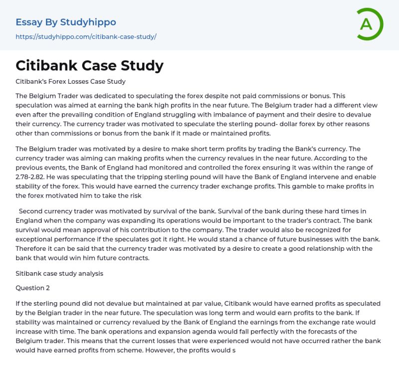 Citibank Case Study Pdf Citigroup Citibank - Premium Mountain Pattern Gallery - Mobile