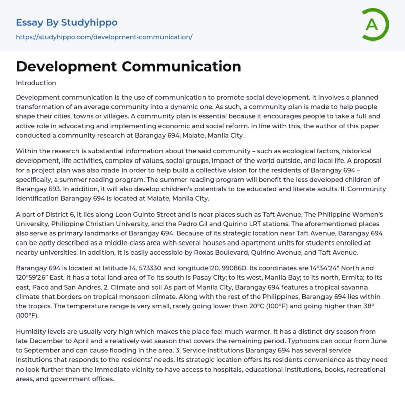Development Communication Essay Example Studyhippo Com - Best Vintage Arts in Ultra HD
