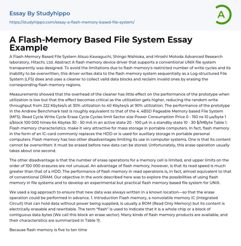 A Flash Memory Based File System Pdf - Amazing Ocean Background - HD