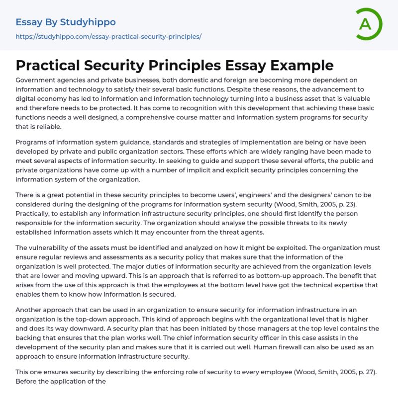 Practical Security Principles Essay Example Studyhippo Com - Dark Illustrations - Modern Mobile Collection
