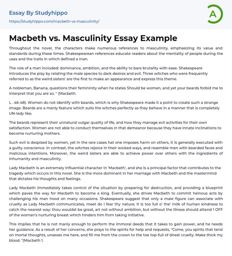 Macbeth Exam Question Plan Masculinity Pdf Macbeth Masculinity - Best City Images in 4K