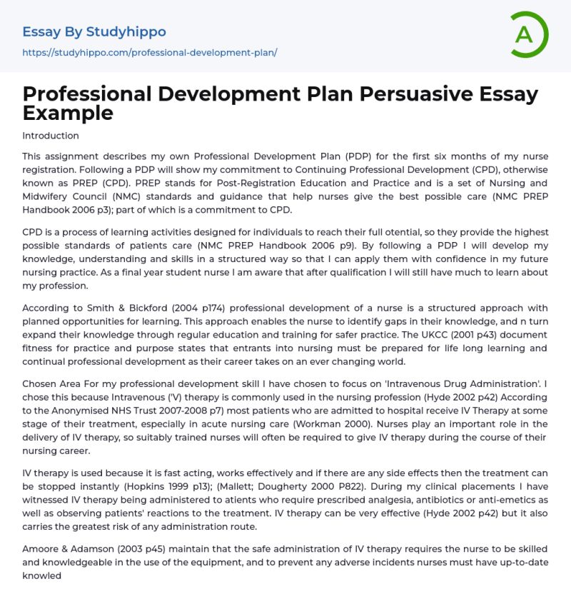 Professional Development Plan Essay Essay Example Graduateway - Best Colorful Illustrations in High Resolution