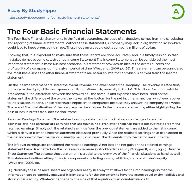 What Are The Four Basic Financial Statements What Are The Four Basic - Premium City Wallpaper - Full HD