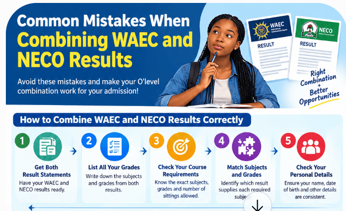 Common Mistakes When Combining WAEC and NECO Results