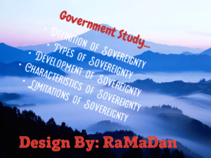 Sovereignty – Definition, Types, Features & Development