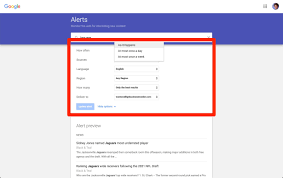 Google Alert Edit