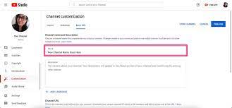 How To Change Name On YouTube