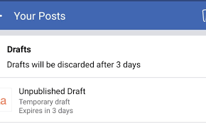 How to Find Facebook Drafts