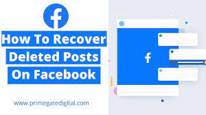 Recover Deleted Facebook Post