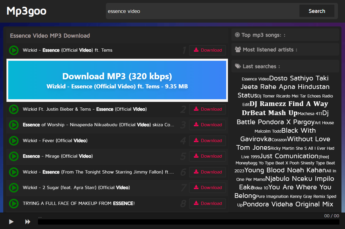 MP3GOO – Mp3goo Music Free Download - How To Download Mp3 Songs & Video Mp3goo How To Download Mp3 Songs & Video Mp3goo.net is what we will be covering in the course of this article. Thus, if you are here because you are in search of Mp3goo Music and videos Free Download on mp3goo, this article has gotten you covered. Continue reading below and please don't forget to share this article with your friends and loved ones so that they will also get to learn about it.
What Is Mp3goo?
Mp3goo is a limitless online platform that allows its numerous users to search, listen, convert and download mp3 for free. Interestingly, the free online songs download platform has an option to get good free music in MP3 format and save it on any device. If on the other hand, you just want to download a music from the platform, you can simply search for the mp3 song and click on the play button to listen to the song.
Interestingly, the main motive of this article is to share with you the steps involved in accessing your favourite artist's song, listen to it online or simply get it downloaded on your device. Don't worry, the processes are easy and pretty simple to follow. All you need to do is to follow all the steps we will outlined in the course of this article.
Who Can Use Mp3goo To Download Mp3?
Mp3goo is free to use and can be access by anyone. All you need is a browsing device with an internet connection. Thus, if you have heard of Mp3goo but haven't tried it before but want to figure out how the platform really work, this article is here for you, Get your device and then follow all we have for you.
How To Download Mp3 Songs On Mp3goo
As earlier outlined, to start downloading mp3 songs and videos on Mp3goo, all you need is your device and an internet source. If you have them handy, here are the steps you need to follow to easily search and download your favourite songs on Mp3goo:
First off, you will need to turn on your device
Next, open your device connected to an internet source
Afterward, type mp3goo.net in your favourite browser and click enter
Once you are taken to the mp3goo website, you will see the search button at the top of the page. Head over to that section and type the name of the song you are looking for.
Now, enter the name of the song in the search bar and click search.
Next, check through the lists of the songs displayed and click on the download button next to. You can also choose to play the song by clicking on the play button at the bottom of the page.
Once you click on the download button, the mp3 of that song will be downloaded on your device fast and immediately.
Those are the steps you need to follow to easily locate and download mp3 music on mp3goo. Try it and get your favourite music downloaded on your device.
How To Download Video On Mp3goo
Just like mp3 songs, you can easily access and download your favourite videos on mp3goo. Interestingly, the process is pretty straight forward to undertake. Yes, just follow the guide below:
Open your device and connect it to an internet source
Next, open your browser and type mp3goo.net and then click on the enter button to proceed to the mp3goo website
Afterward, you will need to type the name of the video your want to download in the search bar and click search
Once you follow the above steps accordingly, you will be taken to another page where you can see the lists of videos.
Now, click on the download button next to the video you want to download and the download option will be started. Wait and the video will be downloaded into your device.
Those are the steps you need to follow to easily access and download any video of your choose via mp3goo online. It is the simple and easy.
How To Download Music Videos On Mp3goo
If you have heard about a particular and fell for it and want to get the video of the song, you can easily head over to mp3goo.net and get the dong downloaded on your device. Yes, Mp3goo also have a handful of video of songs you can easily access and get downloaded on your device.
Here are the steps you need to follow to easily download the video of a music on mp3goo:
Head over to mp3goo.net on your browser
Next, type the name of the mp3 song and include video at the end
Once you are taken to the download or play page, click on the download button next to the song video and the video will be downloaded on your device.
Next, you will need to click on the convert mp3 option and wait for the mp3 to convert to video.
Afterward, click on the
Those are the steps you need to follow to easily access and download music videos on mp3goo.