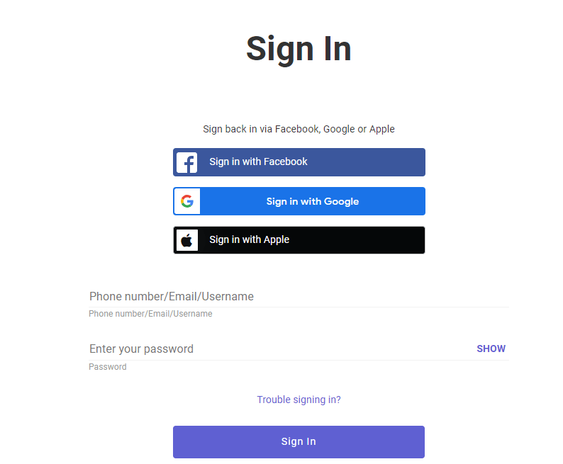 Textfree Login