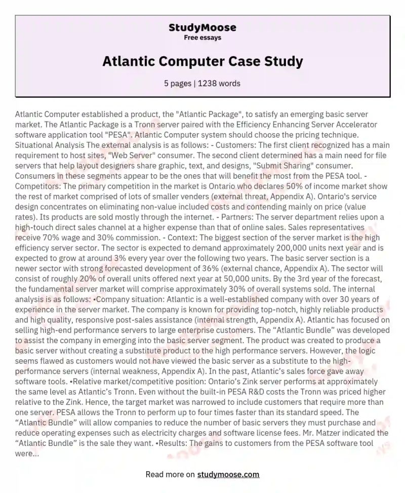 Atlantic Computer Case Study Essay Example Graduateway - Modern Gradient Wallpaper - High Resolution