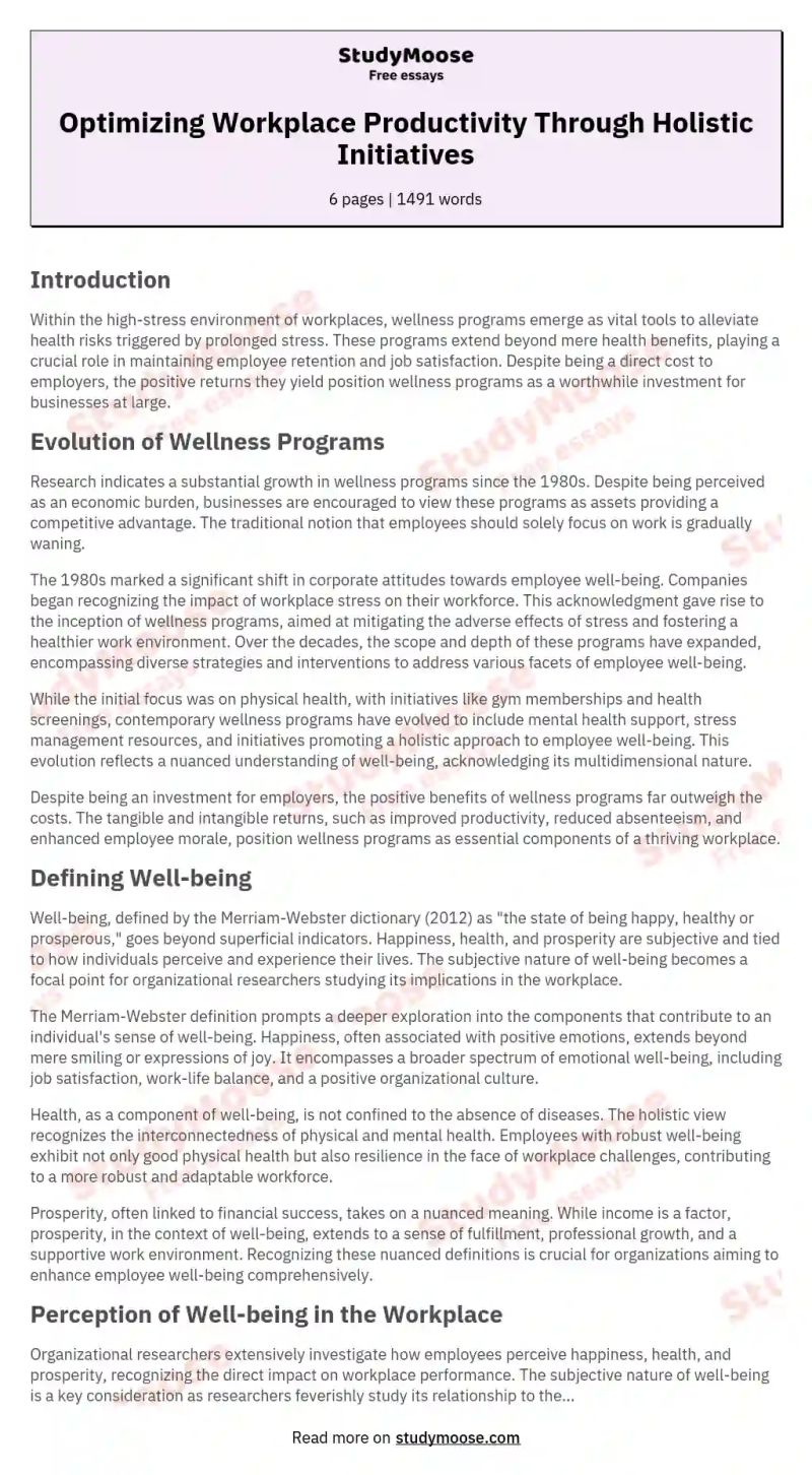 Wellness Program For Remote Workers Free Essay Example - Download Amazing Gradient Wallpaper | High Resolution