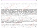 Why Cheating Is Wrong Free Essay Example