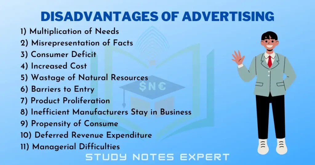 11 fundamental disadvantages of advertising