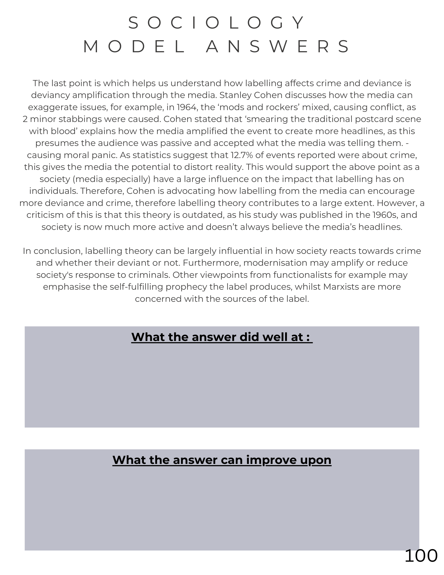 Studyologyy A Level Sociology Exam Guide - AQA