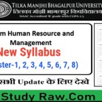 TMBU BCom Human Resourse & Management New Syllabus Sem-1 2 3 4 5 6 7 8