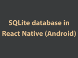 Sqlite Database In React Native Android Studysection Blog