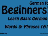Learn Basic German Words Phrases A1 German For Beginners
