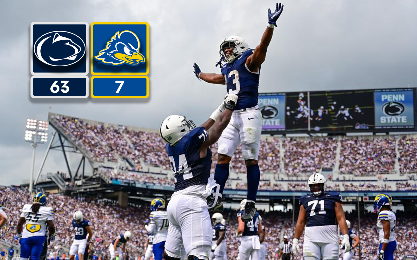 Penn State Football Fans Survive Running Game Thrives In Win Over Delaware Article Postgame 1 
